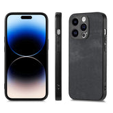 Vintage Leather PC Back Cover Phone Case